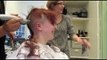 Redhead shaves her head bald for Bowel Cancer UK