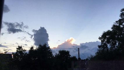 the clouds outside my house tonight 28 / 8 / 2016