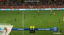 Angel Di Maria Incredible Shot Chance - AS Monaco vs PSG - Ligue 1 - 28/08/2016