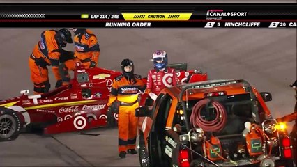IndyCar Texas 2016 Dixon Crashes