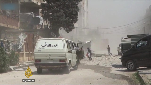 Syria’s war: Homs hospital treat burns victims