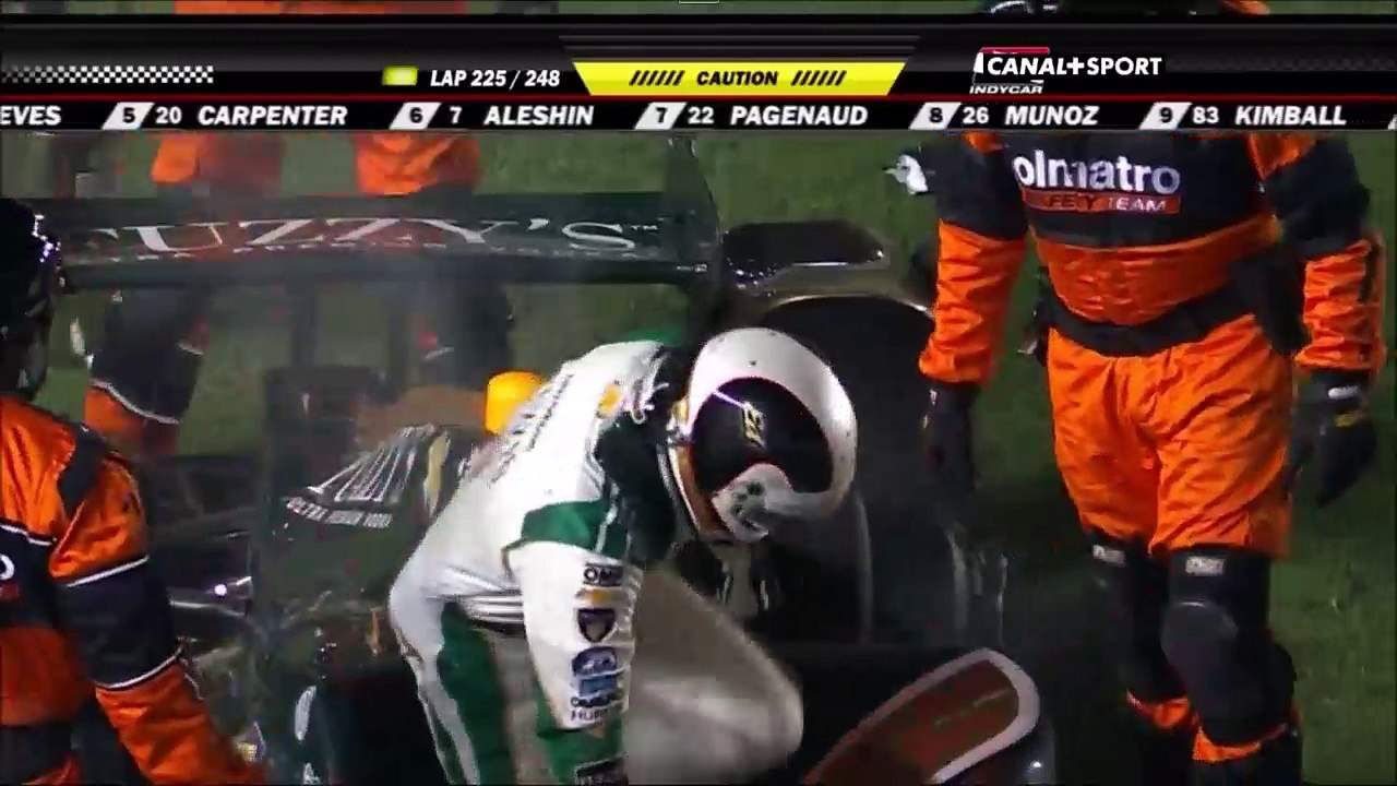 IndyCar Texas 2016 Carpenter Crashes