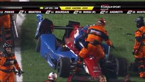 IndyCar Texas 2016 Aleshin Hawksworth Crashes