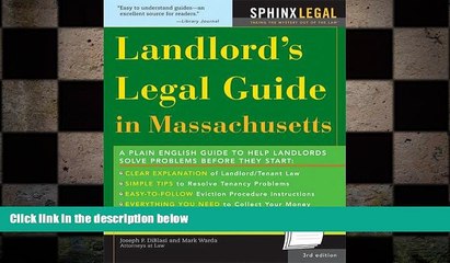 Free [PDF] Downlaod  Landlord s Legal Guide in Massachusetts (Legal Survival Guides) READ ONLINE