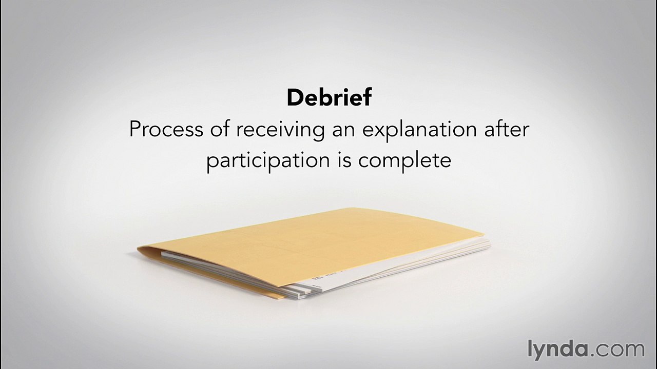 032 Debrief on the outcome