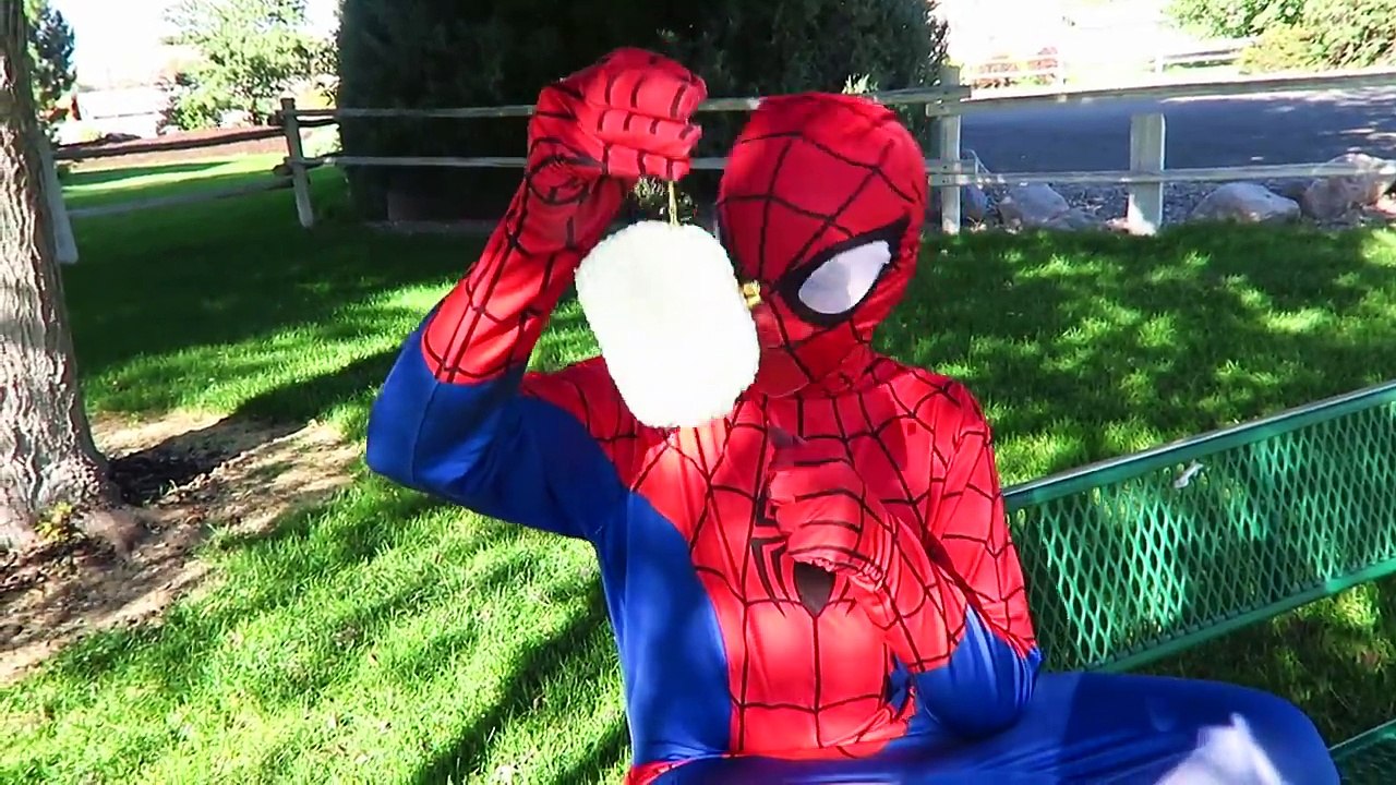  Spiderman & Frozen Elsa vs JOKER POISON CANDY PRANK! Pink Spidergirl, Batman, Superman & Candy