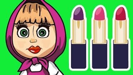 Masha And The Bear doing Makeup - Kids Animation parody - Masha And The Bear Videos