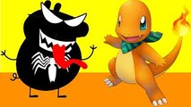 Peppa Pig And Charmander Fight with Venom, Maleficent rescue Pikachu || peppa pig español