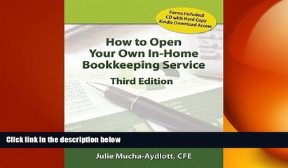 READ book  How to Open Your Own In-Home Bookkeeping Service 3rd Edition  DOWNLOAD ONLINE