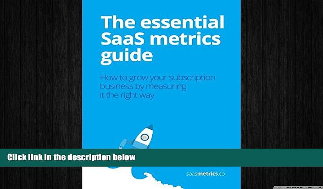 READ book  The essential SaaS metrics guide: How to grow your subscription business by measuring