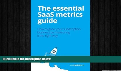 READ book  The essential SaaS metrics guide: How to grow your subscription business by measuring