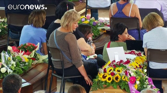 Grieving relatives attend state funeral for victims of Italian quake