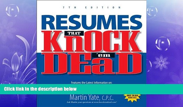 FREE PDF Resumes That Knock em Dead (Knock em Dead Resumes) DOWNLOAD ONLINE