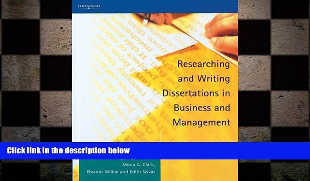 READ book Researching and Writing Dissertations in Business and Management FREE BOOOK ONLINE