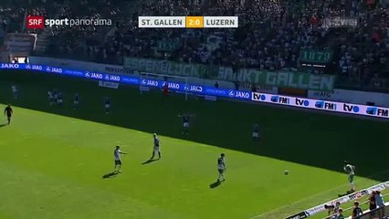 St.Gallen 3:0 FC Luzern (Swiss Super League 6. Runde 2016/2017 28.August 2016)