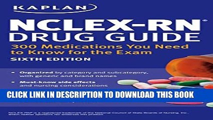 [PDF] NCLEX-RN Drug Guide: 300 Medications You Need to Know for the Exam Popular Colection