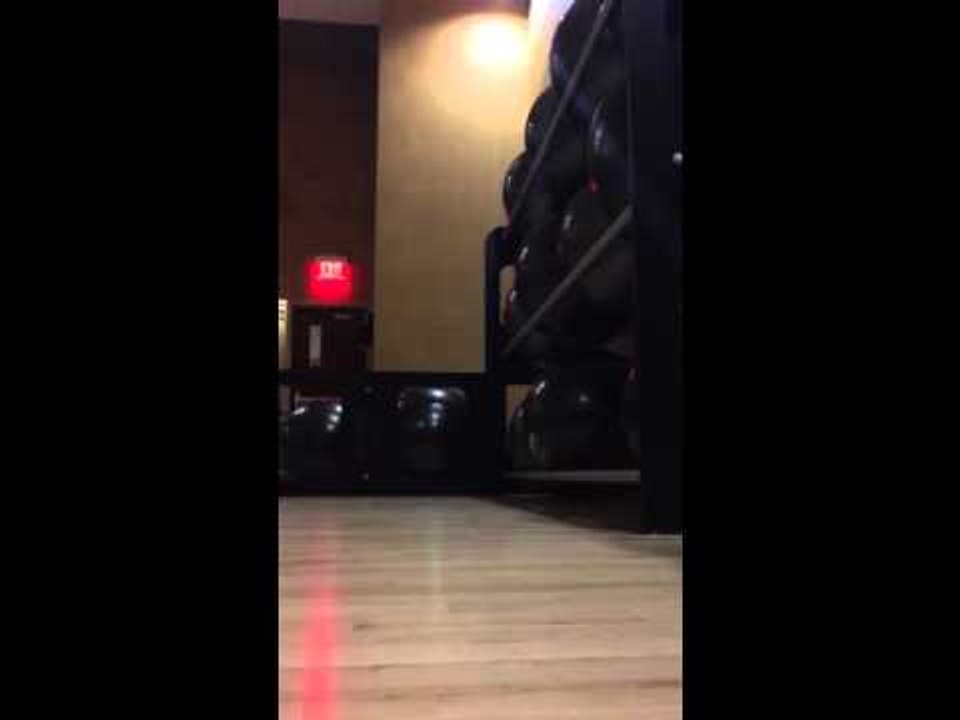 Exercise Ball Rack Collapses Onto Unsuspected Workout Guru