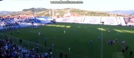 Zestoko divljanje navijaca Pazara i PREKID MECA  - Novi Pazar - Crvena Zvezda 0-2