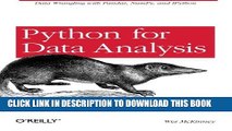 [PDF] Python for Data Analysis: Data Wrangling with Pandas, NumPy, and IPython Full Online