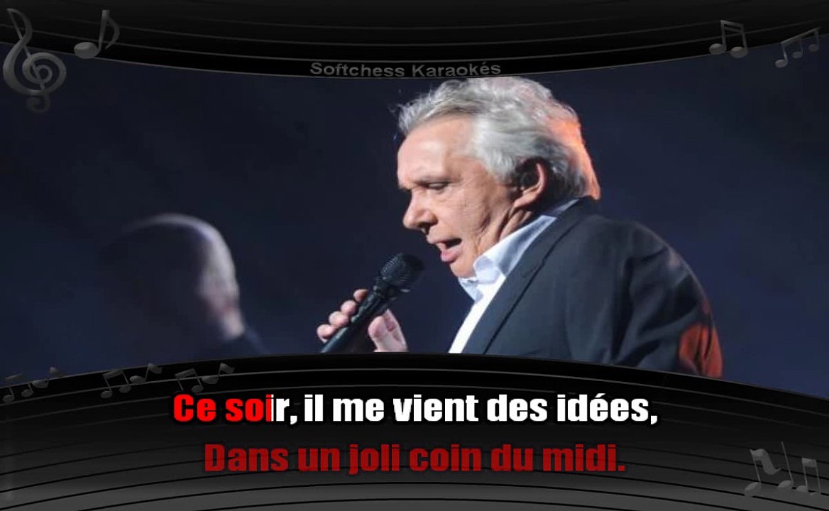 Michel Sardou - Les vieux mariés (live 2013, karaoké réalisé par Softchess)