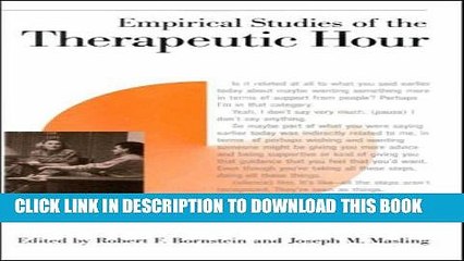 [PDF] Empirical Studies of the Therapeutic Hour (Empirical Studies of Psychoanalytic Theories;