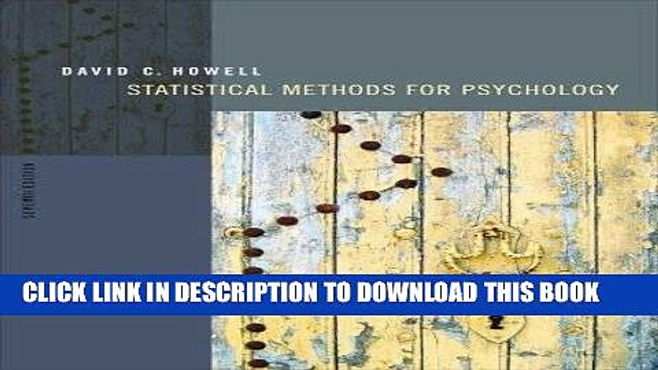 [PDF] Statistical Methods for Psychology (7th, Seventh Edition) - By David C. Howell [Hardcover]