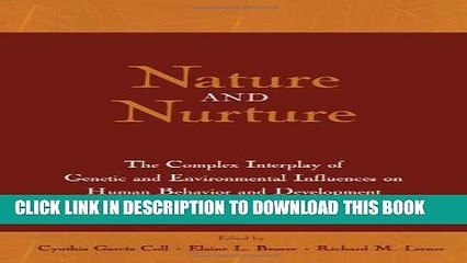 [PDF] Nature and Nurture: The Complex Interplay of Genetic and Environmental Influences on Human