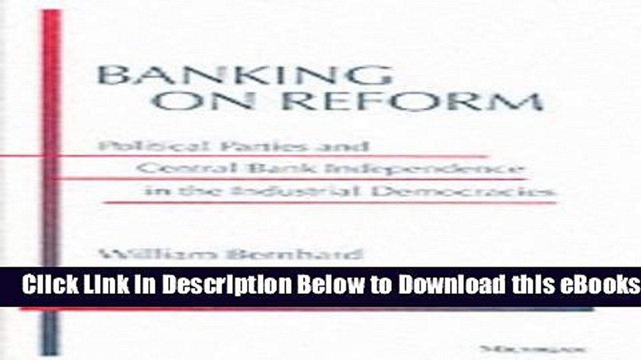 [Reads] Banking on Reform: Political Parties and Central Bank Independence in the Industrial