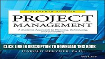 [PDF] Project Management: A Systems Approach to Planning, Scheduling, and Controlling Popular Online
