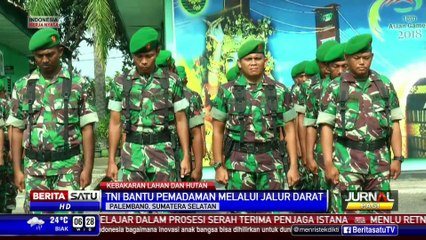 300 Personel TNI Bantu Pemadaman Api di Riau
