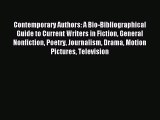 [PDF] Contemporary Authors: A Bio-Bibliographical Guide to Current Writers in Fiction General