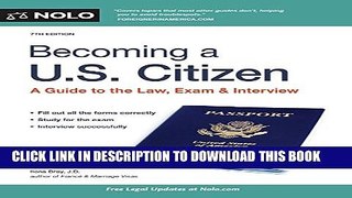 Collection Book Becoming a U.S. Citizen: A Guide to the Law, Exam   Interview