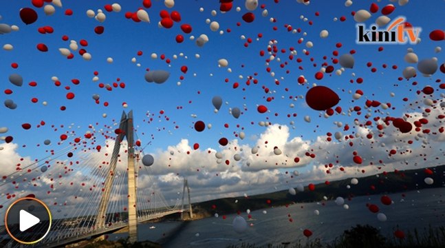 Jambatan gantung tertinggi hubungkan Eropah dan Asia kini dibuka