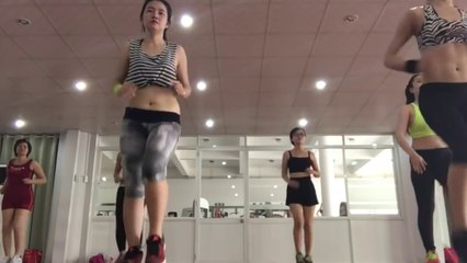 Aerobic Dance Workout For Beginners Step By Step by Beautiful Girl - Part 4