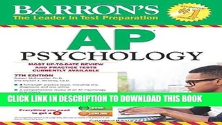 New Book Barron s AP Psychology, 7th Edition (Barron s AP Psychology Exam)
