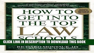 New Book How to Get Into Top Law Schools 5th Edition (How to Get Into the Top Law Schools)