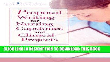 Collection Book Proposal Writing for Nursing Capstones and Clinical Projects