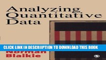 [PDF] Analyzing Quantitative Data: From Description to Explanation Full Colection