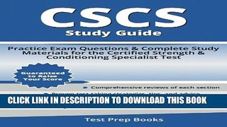 Collection Book CSCS Study Guide: Practice Exam Questions   Complete Study Materials for the