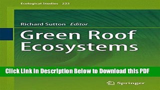[Read] Green Roof Ecosystems (Ecological Studies) Popular Online