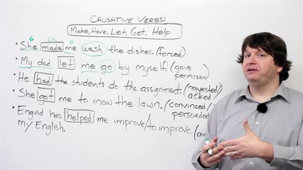 Learn Easy English Grammar- Causative Verbs- Make, Have, Let, Get, Help