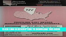 [PDF] 2005 Nevada Manufacturing Directory (Nevada Manufacturers Directory) Popular Colection