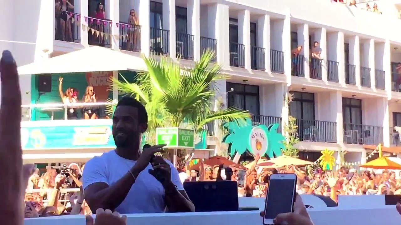 Craig David - Walking Away Live 07.08.2016 Ibiza Rocks Hotel TS5 Still Dre Dr.Dre San Antonio