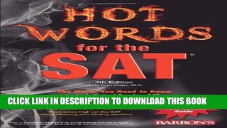 Collection Book Hot Words for the SAT (Barron s Hot Words for the SAT)