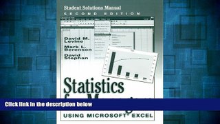 READ FREE FULL  Statistics for Managers Using Microsoft Excel (Student Solutions Manual)