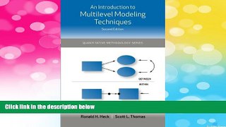 Must Have  An Introduction to Multilevel Modeling Techniques (Quantitative Methodology Series)