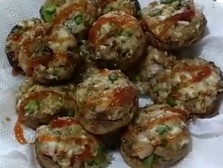 Simi's Home Kitchen 80 Stuffed Mushrooms (Baked)