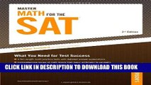 New Book Master Math for the SAT (Peterson s Master Math for the SAT)