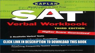 Collection Book Kaplan SAT Verbal Workbook, Third Edition (Kaplan SAT Critical Reading Workbook)