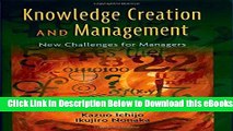 [PDF] Knowledge Creation and Management: New Challenges for Managers Online Books